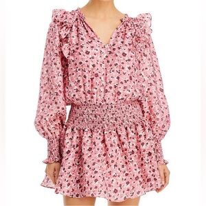Ramy Brook Pink Floral Mini Dress